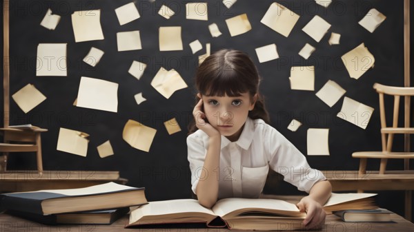 Educational success concept. Concept of education and reading. The development of the imagination. AI generated image