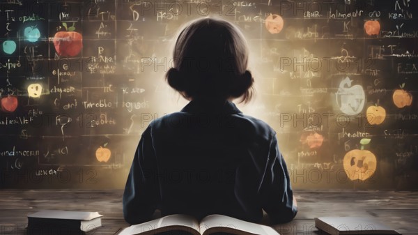 Educational success concept. Concept of education and reading. The development of the imagination. AI generated image