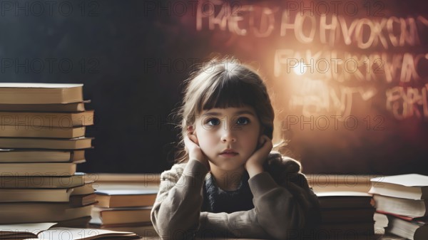 Educational success concept. Concept of education and reading. The development of the imagination. AI generated image