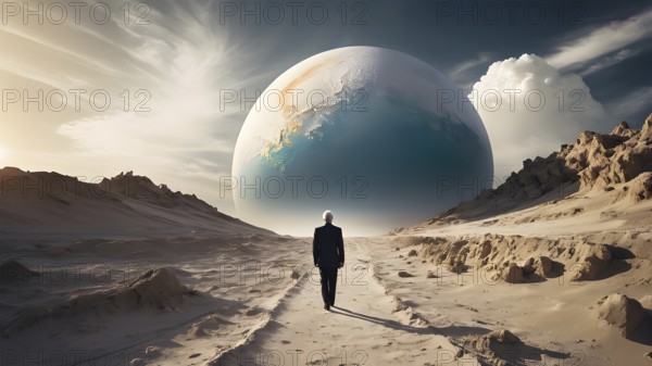 Death as end of life. Concept of death. AI generated image. AI
