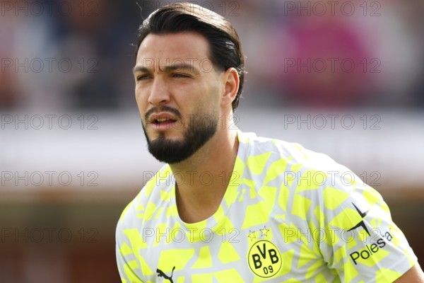 Football, Bundesliga 1, Matchday 3, 2025/2026, 1. FC Heidenheim vs. Borussia Dortmund, 13/09/2025, Voith-Arena, Heidenheim, Germany, Rami BENSEBAINI Borussia Dortmund