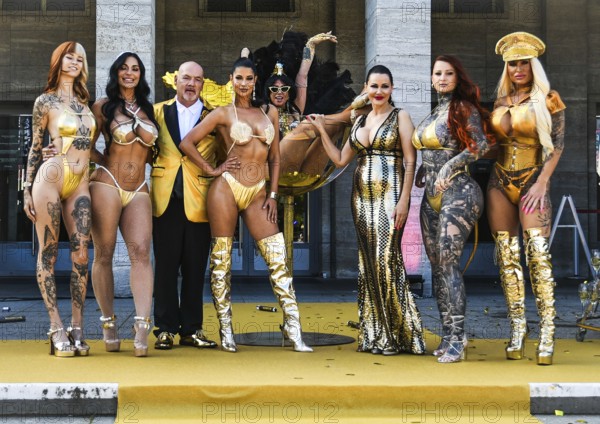 Sallydinosaur, Nadine Kerastas, Egon Kowalski, Micaela Schaefer, Djamila Rowe, Inked Lorena, Calea Toxic at the Grand Opening of the Venus Erotik Messe in Berlin