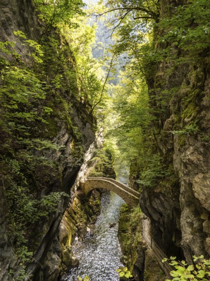 Areuse Gorge, Switzerland, natural jewel, hidden stone bridge, fairies, fairytale, bridge, fairytale-like, green, unspoilt, hiking