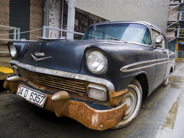 1956, Chevrolet, Bel Air, Turkey, rust, performance, close-up
