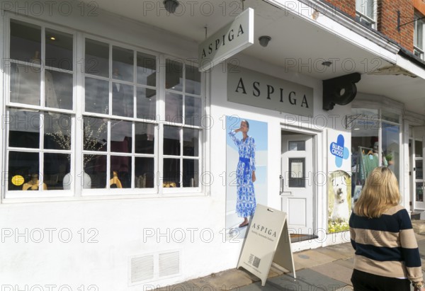 Aspiga clothing fashion shop, High Street, Marlborough, Wiltshire, England, UK