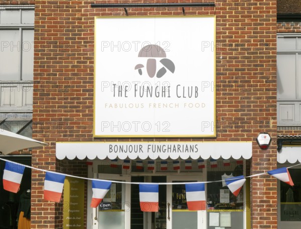 The Funghi Club bistro restaurant, Fabulous French Food, Marlborough, Wiltshire, England, UK