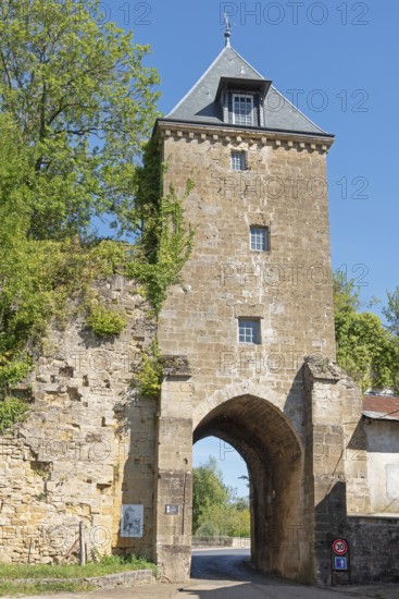 Port de Bourgogne, city gate, Mouzon, Département Ardennes, Grand Est, France