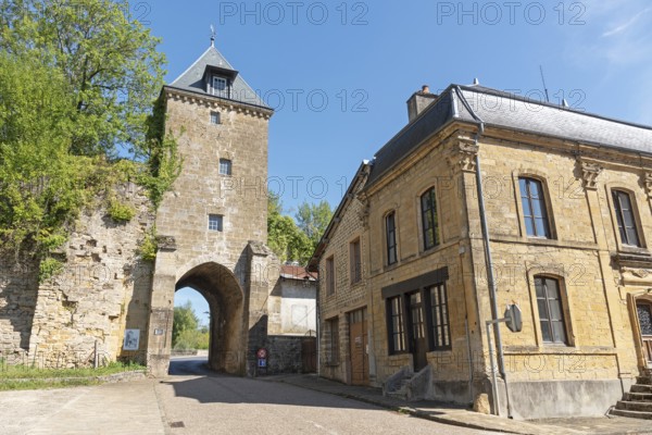 Port de Bourgogne, city gate, Mouzon, Département Ardennes, Grand Est, France