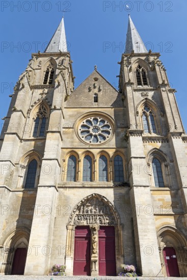 Notre-Dame Abbey Church, Mouzon, Département Ardennes, Grand Est, France