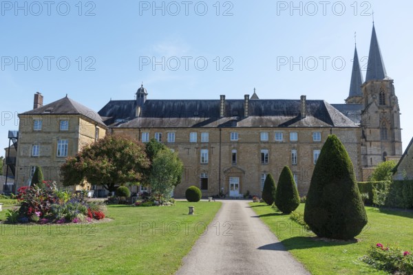 Former Benedictine monastery, retirement home, Mouzon, Département Ardennes, Grand Est, France