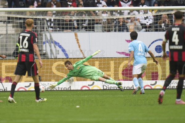 Soccer Bundeliga Eintracht Frankfurt-Union Berlin.l-r Goalkeeper Frederik Rönnow (1. FC Union Berlin)