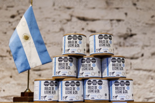 Dulce de Leche, market hall of San Telmo, Buenos Aires, capital of Argentina