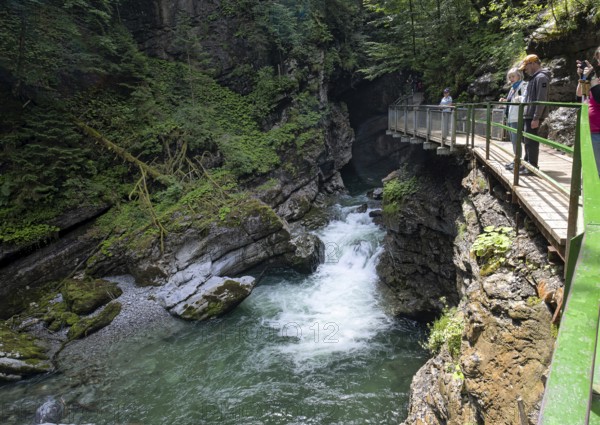 Breitachklamm gorge near Oberstdorf, the deepest rocky gorge in Central Europe
