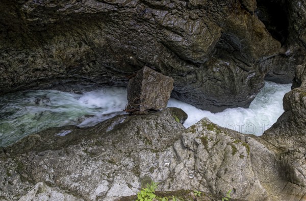Breitachklamm gorge near Oberstdorf, the deepest rocky gorge in Central Europe