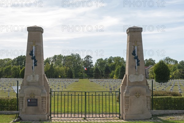 Nécropole Nationale, military cemetery, military cemetery, Bras-sur-Meuse, Verdun, Département Meuse, Grand Est, France