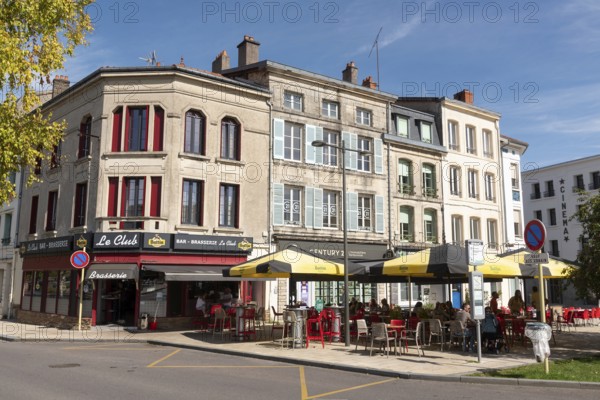 Street café, gastronomy, Verdun, Département Meuse, Grand Est, France