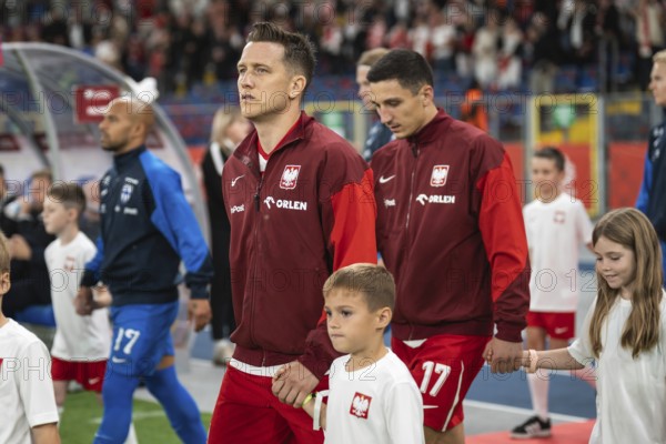 CHORZOW, POLAND - SEPTEMBER 7, 2025: Qualifications for FIFA 2026. Football match Poland vs Finland. Piotr Zielinski before game