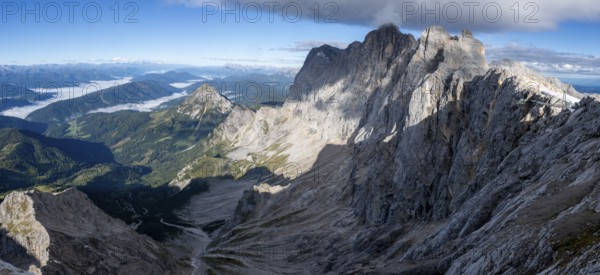 View from the Dachtstein, Dachtstein glacier, Styria, Austria