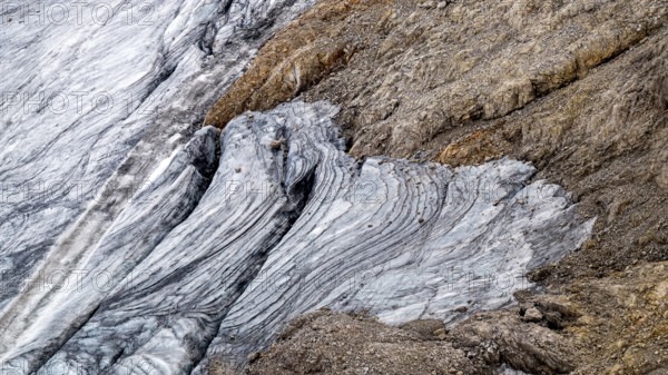 Details ice, glacier, Dachstein, Dachstein glacier, Styria, Austria