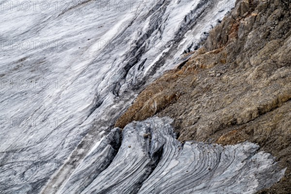 Details ice, glacier, Dachstein, Dachstein glacier, Styria, Austria