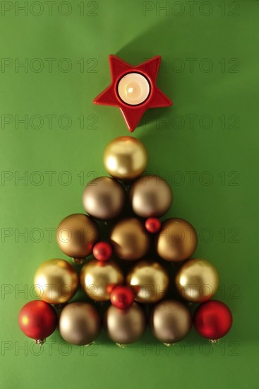 Christmas tree baubles, Christmas candle, Germany