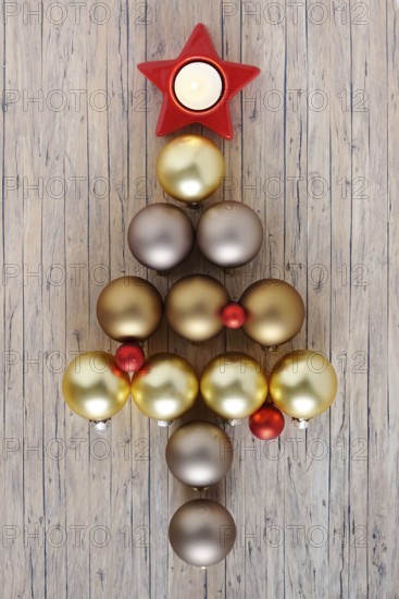 Christmas tree baubles, Christmas candle, Germany