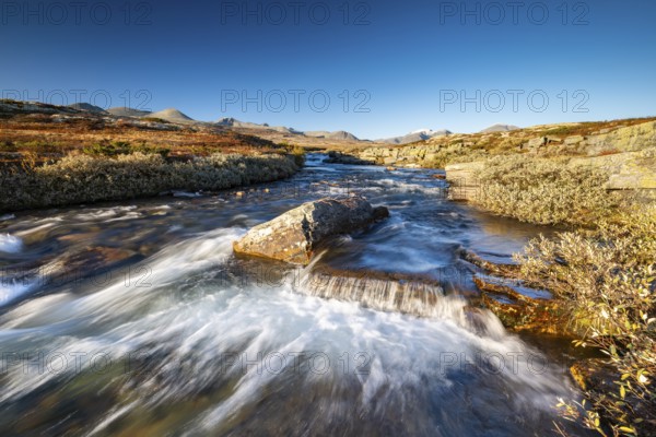 River Store Ula in the autumnal Rondane National Park, Norway