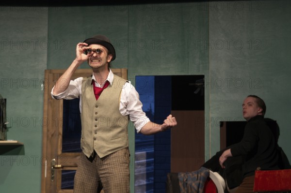 Thilo Herrmann (Prof. Marcus), LADYKILLERS, photo rehearsal on 29.09.2025 at the Berliner Kriminaltheater, Berlin, premiere: 15.10.2025