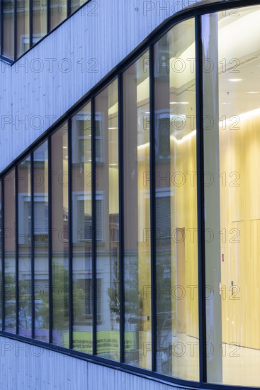 Window front, Monforthaus, Leonhardsplatz, Feldkirch, Vorarlberg, Austria