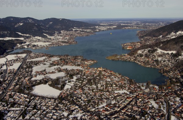 Rottach-Egern with Tegernsee and surrounding villages, Upper Bavaria, Germany
