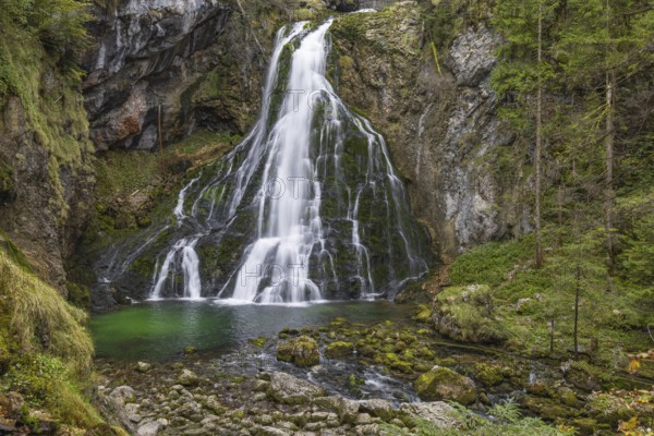 Landscape, Gollinger waterfall, autumn colours
