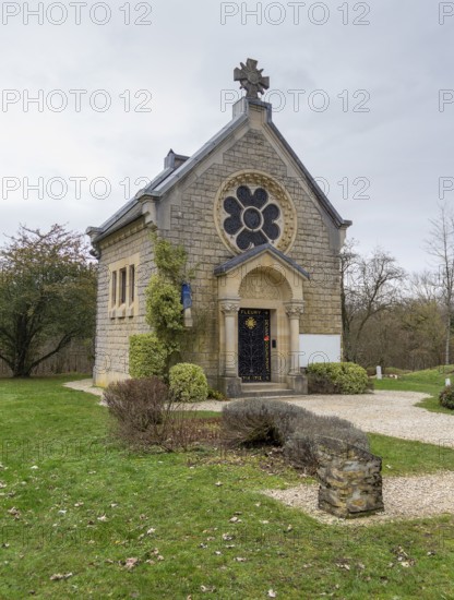 Chapel in Fleury-devant-Douaumont, a commune in the Meuse department in Grand Est in north-eastern France. During the Battle of Verdun in 1916 it was captured and recaptured by the Germans and French 16 times, now it is completely destroyed