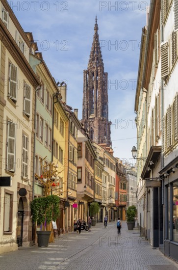 Idyllic impression of Strasbourg, a city at the Alsace region in France