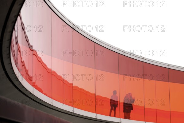 The ARoS Aarhus Art Museum with its distinctive Rainbow Panorama permanent art installation, in Aarhus, Denmark, Northern Europe