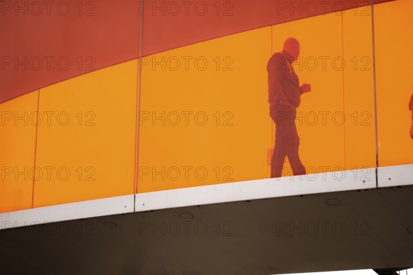 The ARoS Aarhus Art Museum with its distinctive Rainbow Panorama permanent art installation, in Aarhus, Denmark, Northern Europe