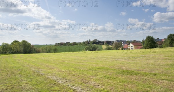 Idyllic rural spring time scenery around R?blingen, a small village in Southern Germany