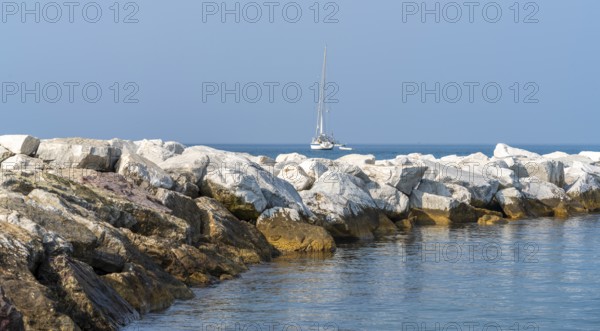 Scenery around Sestri Levante, a town and comune in the Metropolitan City of Genoa, Liguria, Italy