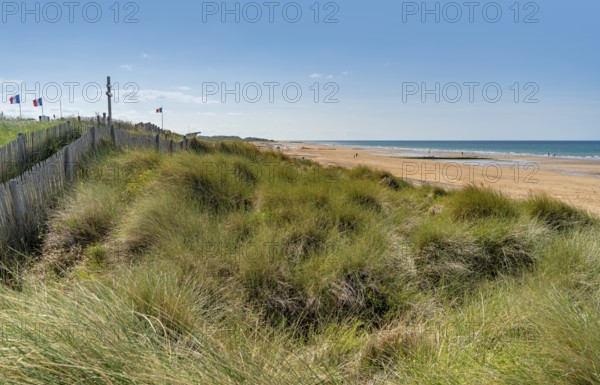 Scenery at Juno Beach between Courseulles and Saint-Aubin-sur-Mer which was one of the five areas of the Allied invasion of German-occupied France in the Normandy landings on 6 June 1944