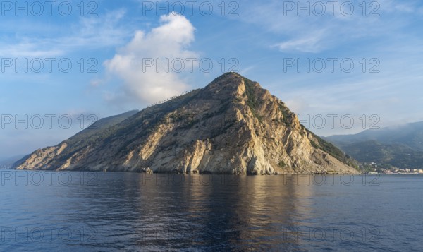 Scenery around a coastal area named Cinque Terre in Liguria, located in the northwest of Italy at early morning time
