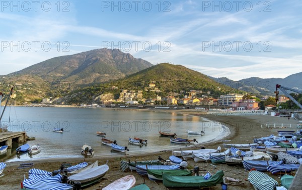 Scenery around Levanto, a small town at a coastal area in the province of La Spezia in Liguria, located in the northwest of Italy