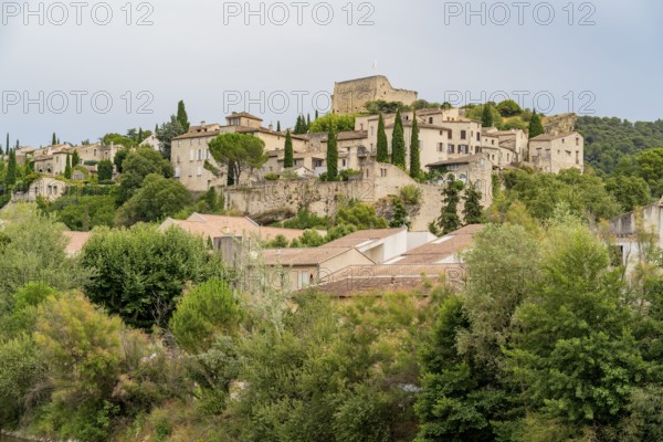 Scenery around Vaison-la-Romaine, a town in the Vaucluse department in the Provence region in southeastern France