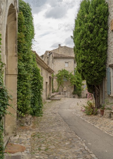 Scenery in Vaison-la-Romaine, a town in the Vaucluse department in the Provence region in southeastern France