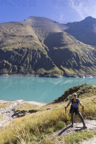 Reservoir-Wasserfallboden, Kaprun, mountain panorama, energy industry, hiking area, Pinzgau