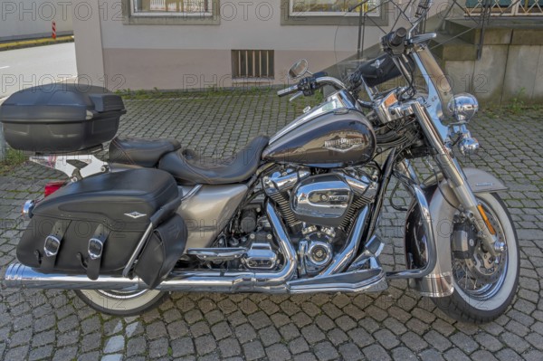Harley-Davidson V 6 speed motorbike, Allgäu, Baden-Württemberg, Germany