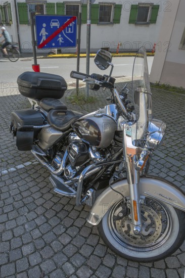 Harley-Davidson V 6 speed motorbike, Allgäu, Baden-Württemberg, Germany