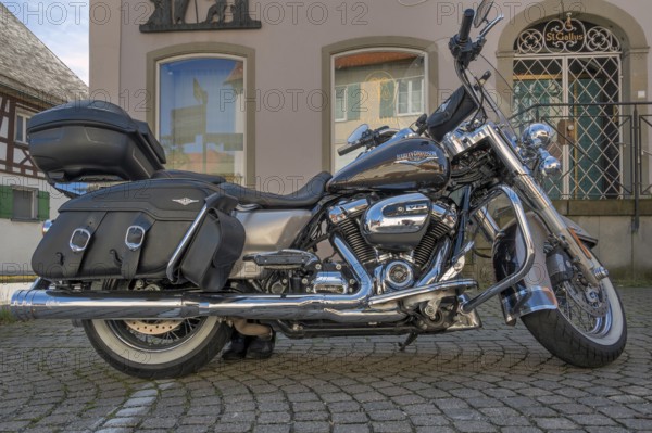 Harley-Davidson V 6 speed motorbike, Allgäu, Baden-Württemberg, Germany