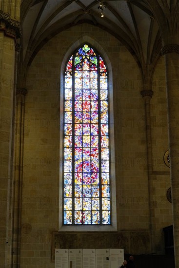 The interior of the largest Protestant church in Germany. It has the world's highest church tower, Ulm Minster, Germany