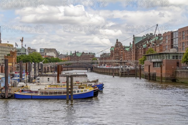 Scenery around the Port of Hamburg in Germany