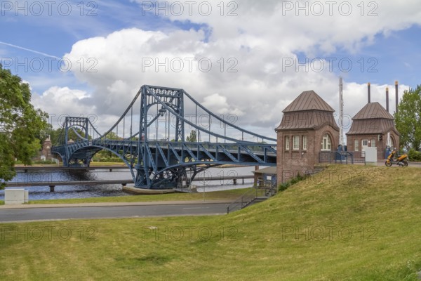 Wilhelmshaven with Kaiser Wilhelm Bridge in Northern Germany