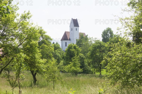 Church of St. Ägidius and Nikolaus, Grainbach, Samerberg, Chiemgau, Upper Bavaria, Bavaria, Germany
